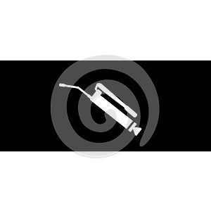 Grease gun glyph icon vector