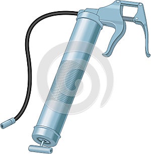 Grease Gun Vector Illustration