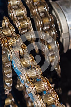 Grease roller chain