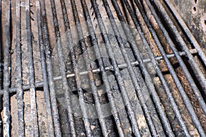 Greasy charred grill