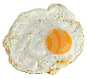 Greasy fried egg