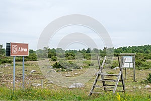 The Great Alvar on Baltic sea island Oland