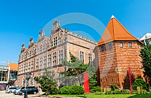 The Great Armoury and the Straw Tower in Gdansk, Poland photo