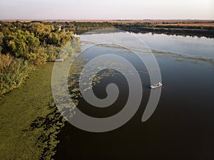 Great Backa Canal in Vojvodina, Serbia