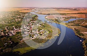 Great Backa Canal in Vojvodina, Serbia