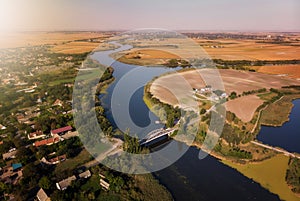 Great Backa Canal in Vojvodina, Serbia photo