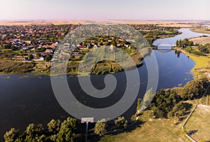 Great Backa Canal in Vojvodina, Serbia photo