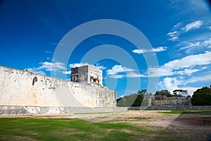 Great Ball Court near Chichen Itza, Mexico photo