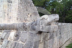 The Great Ballcourt in Chichen Itza, Yucatan, Mexico