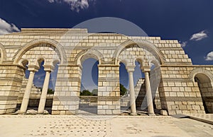 The great basilica in the old capital Pliska in Bulgaria