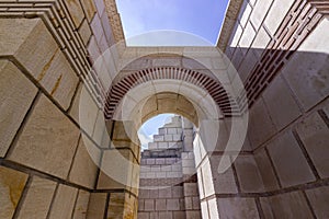 The great basilica in the old capital Pliska in Bulgaria