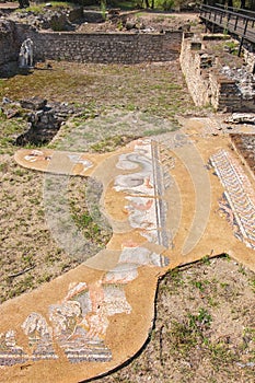 The Great Baths. Archaeological Site of Dion, Greece