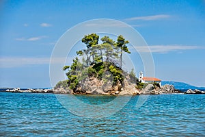 Great beach on the Greek island of Evia