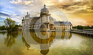 Great beautiful castles and heritage of France- Chateau de Chantilly