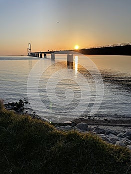 Great belt bridge in Denmark.