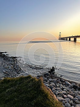 Great belt bridge in Denmark.