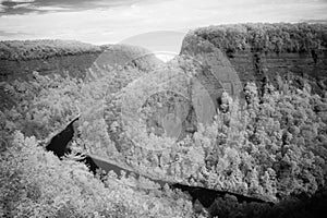 Great Bend Overlook At Letchworth State Park In New York