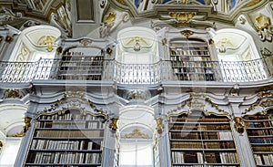 Great biggest library in old abbey