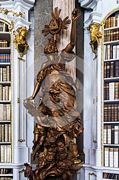 Great biggest library in old abbey