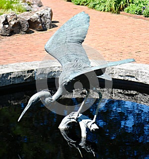 Great Blue Heron Sculpture