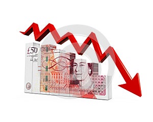 Great Britain Pound and Red Arrow