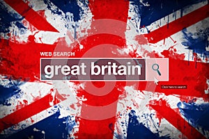 Great Britain - web search bar glossary term