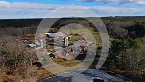 Great Brook Farm State Park aerial view, Massachusetts, USA