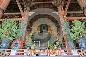 The Great Buddha Daibutsu-Den at Todai-ji temple in Nara, Japa