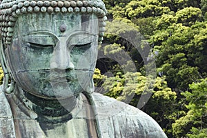 The Great Buddha (Daibutsu) on the grounds of Kotokuin Temple in