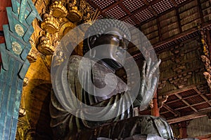 The Great Buddha (Daibutsu) in the main hall of the Todaiji Temple, Nara, Japan  TÃÂdai-ji Nara Japan