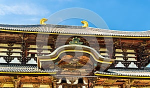 Great Buddha Hall of Todai-ji temple in Nara