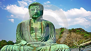 Great Buddha Kamakura on the island of Honshu Japan