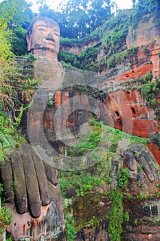 Great buddha in leshan, sichuan, china