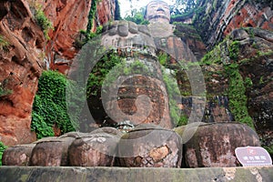 Great buddha in leshan, sichuan, china