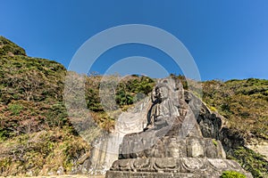 Great Buddha Nihon-ji daibutsu. Mount Nokogiri Nokogiriyama