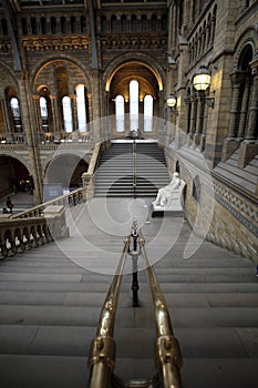 Staircase at the Natural History Museum, London