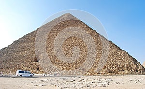 The great Cheops Pyramid in Cairo, Egypt