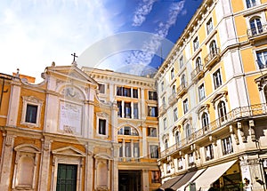 Great church in center of Rome, Italy photo