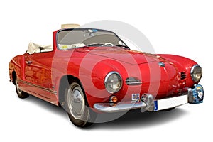 Vintage Karman Ghia in red