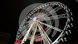 Great Classical Fair Ferris Wheel In Brussels