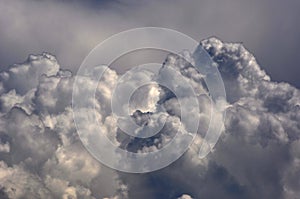 Great clouds and darkness sky