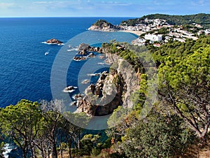 Costa Brava - mediterranien coastline in Spain photo