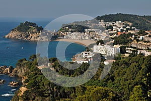 Costa Brava - mediterranien coastline in Tossa del Mar  in Spain photo