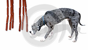 Great Dane and dogs.