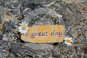 A Great day label