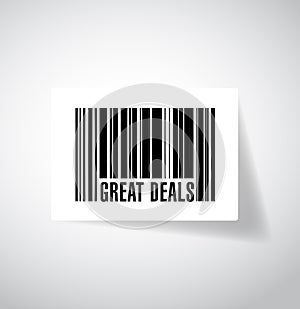 Great deals barcode upc code illustration design photo