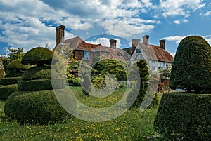 Great Dixter house and garden view