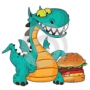 Great dragon and burger