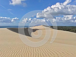 Great Dune of Pilat against sky, France