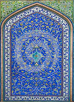 Great example of Islamic culture - tiles with patterns and flowers